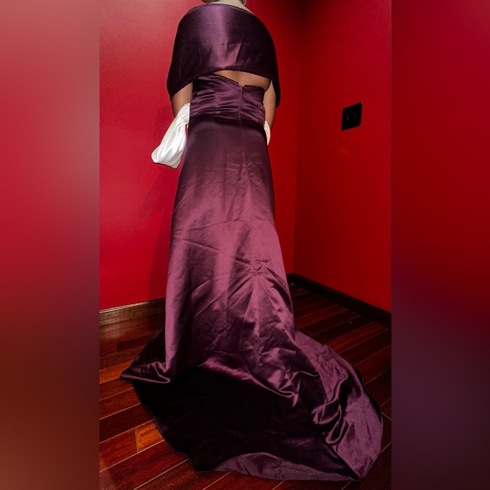 Elegant Purple Bridesmaids Dress